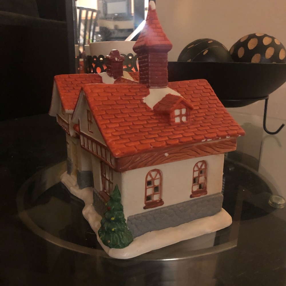 Dickens Porcelain Holiday Village House | Lighted Christmas Village Building - Picture 5 of 6